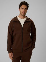 4F Bluza dresowa regular z kapturem męska - brązowa XXL. Brązowe bluzy męskie 4F, m, bez wzorów, z dresówki, bez ramiączek, z kapturem. Za 199.99 zł.