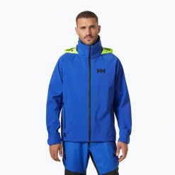Kurtka żeglarska męska Helly Hansen HP Foil Shell 2.0. Niebieskie kurtki męskie Helly Hansen, m, bez wzorów, sportowe, bez kaptura. Za 1,329.00 zł.