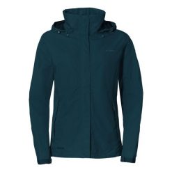 Kurtka przeciwdeszczowa damska Vaude Escape Light Jacket. Niebieskie kurtki sportowe damskie Vaude, na wiosnę, xs, bez wzorów, bez ramiączek, bez kaptura, trekkingowe. Za 350.99 zł.