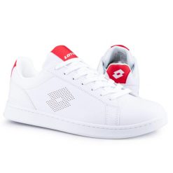 Buty męskie sportowe trampki Lotto BURGAS. Białe trampki męskie Lotto, bez wzorów, z syntetyku, klasyczne, bez zapięcia. Za 160.07 zł.
