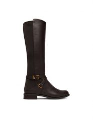 MICHAEL Michael Kors Kozaki 40F6RCFB5L Brązowy. Brązowe kozaki damskie MICHAEL Michael Kors, bez wzorów, ze skóry, bez obcasa, na płaskiej podeszwie, bez zapięcia. Za 1,239.00 zł.