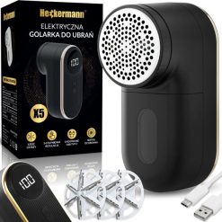 Golarka do ubrań Heckermann X5 Czarna. Golarki i trymery Heckermann. Za 35.99 zł.