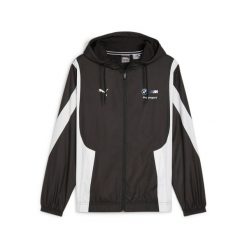 Kurtka z kapturem męska Puma BMW MMS WOVEN czarna 62517401 r M. Czarne kurtki sportowe męskie Puma, m, bez wzorów, z kapturem. Za 281.36 zł.
