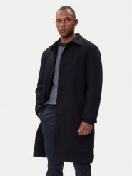 Armani Exchange Płaszcz wełniany XM001121 AF18943 UB101 Granatowy Regular Fit. Niebieskie płaszcze męskie Armani Exchange, na zimę, m, bez wzorów, z syntetyku, bez kołnierzyka, bez kaptura. Za 1,959.00 zł.