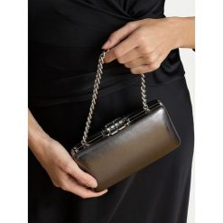 Torebka LAUREN RALPH LAUREN. Szare torebki wizytowe damskie Lauren Ralph Lauren, bez wzorów, bez dodatków. Za 1,429.00 zł.