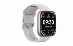 Ecowatch Smartwatch EW06 Srebrny. Szare zegarki smartwatch MAXCOM, bez wzorów. Za 170.69 zł.