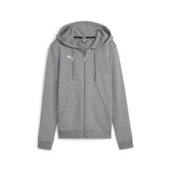 Bluza damska z kapturem Puma Team Goal 23. Szare bluzy damskie Puma, s, bez wzorów, z bawełny, bez ramiączek, z kapturem. Za 234.70 zł.