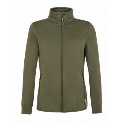 Damska bluza z zamkiem błyskawicznym Protest PRTOYDEN. Zielone bluzy damskie Protest, na zimę, bez wzorów, sportowe, bez ramiączek, bez kaptura. W wyprzedaży za 292.80 zł.