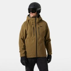 Kurtka narciarska Helly Hansen Juniper 3.0. Brązowe kurtki sportowe męskie Helly Hansen, na zimę, m, bez wzorów, bez kaptura, narciarskie. W wyprzedaży za 1,322.00 zł.