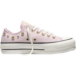 Buty sportowe Converse Chuck Taylor All Star Lift. Czerwone obuwie sportowe damskie Converse, bez wzorów, bez zapięcia. Za 590.00 zł.