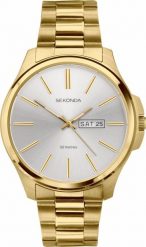 Zegarek Sekonda Zegarek męski Sekonda 30154 złoty. Żółte zegarki męskie Sekonda, bez wzorów, złote. Za 487.00 zł.