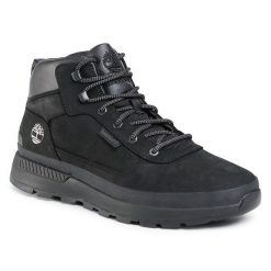 Trzewiki Timberland. Czarne botki męskie Timberland, bez wzorów, bez obcasa, bez zapięcia. Za 649.99 zł.