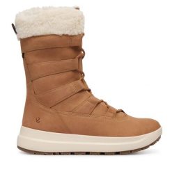 Śniegowce ECCO. Brązowe śniegowce damskie ecco, bez zapięcia. Za 949.99 zł.