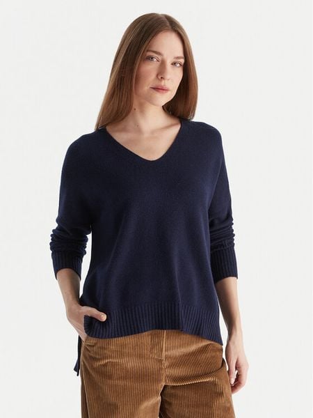 Kontatto Sweter 3M0842C Granatowy Relaxed Fit. Niebieskie swetry nierozpinane damskie Kontatto, m, bez wzorów, z syntetyku, bez kołnierzyka, bez ramiączek. Za 199.99 zł.