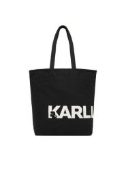 KARL LAGERFELD Torebka B1W50050 Czarny. Czarne shopperki damskie KARL LAGERFELD, bez wzorów, z materiału, bez dodatków. Za 339.99 zł.