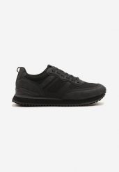 Czarne Buty Sportowe Sneakersy na Podeszwie z Tłoczeniami Elanoveia. Czarne buty sportowe męskie Born2be, bez wzorów, z jeansu, bez zapięcia. Za 169.99 zł.
