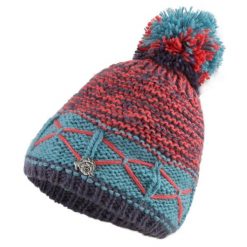 Czapka zimowa z daszkiem i lekką polarową podszewką. Czerwone czapki damskie GUGGEN MOUNTAIN, na zimę, bez wzorów, z dzianiny, eleganckie. W wyprzedaży za 149.48 zł.