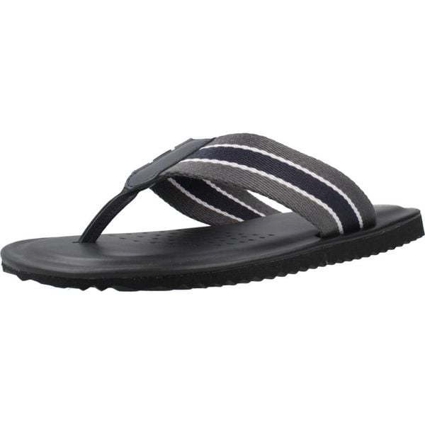 Sandały GEOX U ERICE Szary. Szare sandały męskie Geox, bez wzorów, ze skóry, bez zapięcia. Za 176.99 zł.