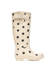 Hunter Kalosze EO-SJY-TY Écru. Białe kalosze damskie Hunter, bez wzorów, z kauczuku, bez zapięcia. Za 349.99 zł.