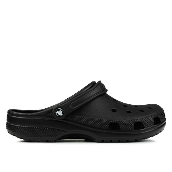 Klapki męskie Crocs CLASSIC. Czarne klapki męskie Crocs, bez wzorów, z materiału, bez zapięcia. Za 158.00 zł.