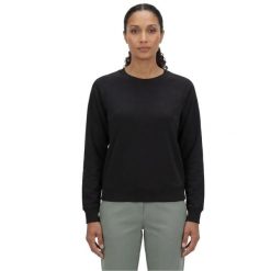 Bluza dresowa sportowa damska Skechluxe Elevate Crewneck. Czarne bluzy damskie Skechers, bez wzorów, z dresówki, sportowe, bez ramiączek, bez kaptura. Za 229.99 zł.