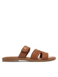 MEXX Klapki MX/012C-EST Brązowy. Brązowe klapki damskie Mexx, bez wzorów, ze skóry, bez obcasa, bez zapięcia. Za 119.99 zł.