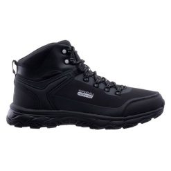 Buty trekkingowe męskie Elbrus Eglinter Mid WP - czarne, Rozmiar buta 46. Czarne trekkingi męskie ELBRUS, bez zapięcia. W wyprzedaży za 259.99 zł.