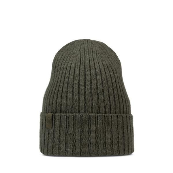 Czapka zimowa z wełny merino Norval. Brązowe czapki damskie Buff, na zimę, bez wzorów, z wełny. Za 189.99 zł.