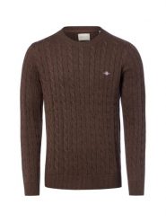 Gant Sweter Mężczyźni Bawełna brązowy, M. Brązowe swetry męskie GANT, m, bez wzorów, z bawełny, eleganckie, bez kołnierzyka, bez ramiączek. Za 699.95 zł.