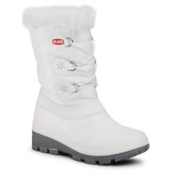 Śniegowce Olang. Białe śniegowce damskie Olang, bez zapięcia. Za 339.99 zł.