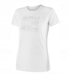 Brubeck SS1385W Koszulka damska AERATE z krótkim rękawem biały S. Białe bluzki damskie Brubeck, s, bez wzorów, bez kołnierzyka, bez ramiączek. Za 110.87 zł.