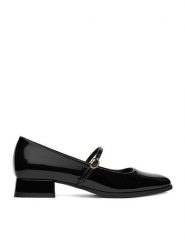 JENNY Baleriny CEO-HY23213S-2 Czarny. Czarne balerinki damskie Jenny, bez wzorów, z materiału, bez obcasa, bez zapięcia. Za 129.99 zł.