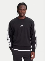 Adidas Bluza Essentials 3-Stripes JE6304 Czarny Regular Fit. Czarne bluzy męskie Adidas, m, bez wzorów, z bawełny, bez ramiączek, bez kaptura. Za 149.99 zł.