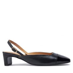 Czółenka ALOHAS. Czarne czółenka damskie ALOHAS, bez wzorów, bez obcasa, bez zapięcia. Za 339.99 zł.