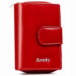 Portfel skórzany Rovicky R-RD41-GCL czerwony. Czerwone portfele damskie ROVICKY, ze skóry. Za 69.00 zł.