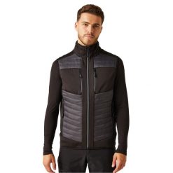 Męska Hybrydowa Kamizelka Termiczna EVolve. Czarne bluzy męskie Regatta, m, bez wzorów, sportowe, bez ramiączek, bez kaptura. Za 177.99 zł.