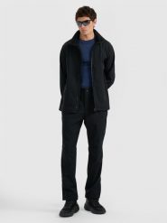 4F Kurtka softshell wiatroodporna membrana 5000 męska - czarna 3XL. Czarne kurtki sportowe męskie 4F, m, bez wzorów, z materiału, bez kaptura, trekkingowe. Za 279.99 zł.