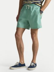 Polo Ralph Lauren Szorty kąpielowe 710957782509 Zielony Regular Fit. Zielone kąpielówki męskie Polo Ralph Lauren, bez wzorów, z syntetyku. Za 419.99 zł.