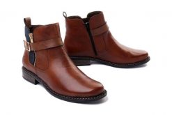 RIEKER Z4959-22 brown, botki/sztyblety damskie. Brązowe botki damskie Rieker, na zimę, bez wzorów, bez obcasa, na obcasie, bez zapięcia. Za 429.90 zł.