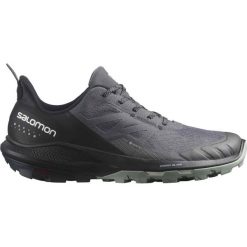 Buty turystyczne męskie Salomon Outpulse Gtx. Czarne buty zimowe męskie Salomon, bez wzorów, bez obcasa, bez zapięcia. Za 681.95 zł.