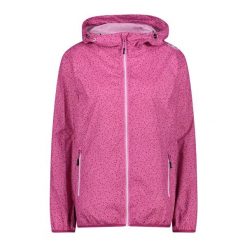 Kurtka przeciwdeszczowa damska z kapturem CMP. Brązowe kurtki sportowe damskie CMP, bez wzorów, bez ramiączek, z kapturem, trekkingowe. Za 244.50 zł.