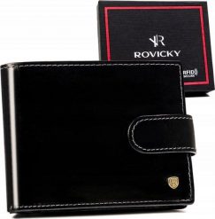 Rovicky Skórzany portfel męski z systemem RFID od Rovicky NoSize. Portfele męskie ROVICKY, bez wzorów. Za 143.26 zł.