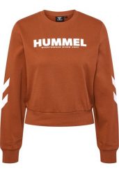 Bluza dla kobiet Hummel Legacy. Brązowe bluzy damskie Hummel, na zimę, xs, bez wzorów, z bawełny, klasyczne, bez ramiączek, bez kaptura. Za 183.00 zł.