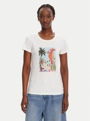 Liu Jo T-Shirt WA5239 JS923 M9565 Biały Regular Fit. Białe t-shirty damskie Liu Jo, l, bez wzorów, z bawełny, bez kołnierzyka, bez ramiączek. Za 209.99 zł.