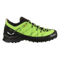 Buty trekkingowe męskie Salewa Wildfire 2. Czarne buty zimowe męskie Salewa, bez wzorów, z materiału, bez obcasa, bez zapięcia. Za 856.00 zł.