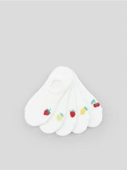 Skarpetki 5 pack - kremowy. Białe skarpetki damskie Sinsay, bez wzorów. Za 15.99 zł.