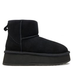 Śniegowce Mjuka. Czarne śniegowce damskie Mjuka, bez zapięcia. Za 369.99 zł.