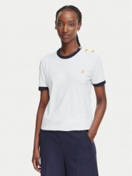 Beverly Hills Polo Club T-Shirt P-SS26W-TS0104 Biały Regular Fit. Białe t-shirty damskie Beverly Hills Polo Club, xs, bez wzorów, z bawełny, bez kołnierzyka, bez ramiączek. Za 139.99 zł.