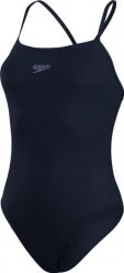 Strój pływacki jednoczęściowy damski Speedo Eco Endurance+ Medalist Thinstrap. Niebieskie stroje kąpielowe damskie Speedo, s, bez wzorów, z materiału. Za 129.99 zł.