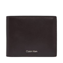 Portfel Calvin Klein. Brązowe portfele męskie Calvin Klein, bez wzorów. Za 329.99 zł.